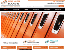Tablet Screenshot of premier-lockers.com